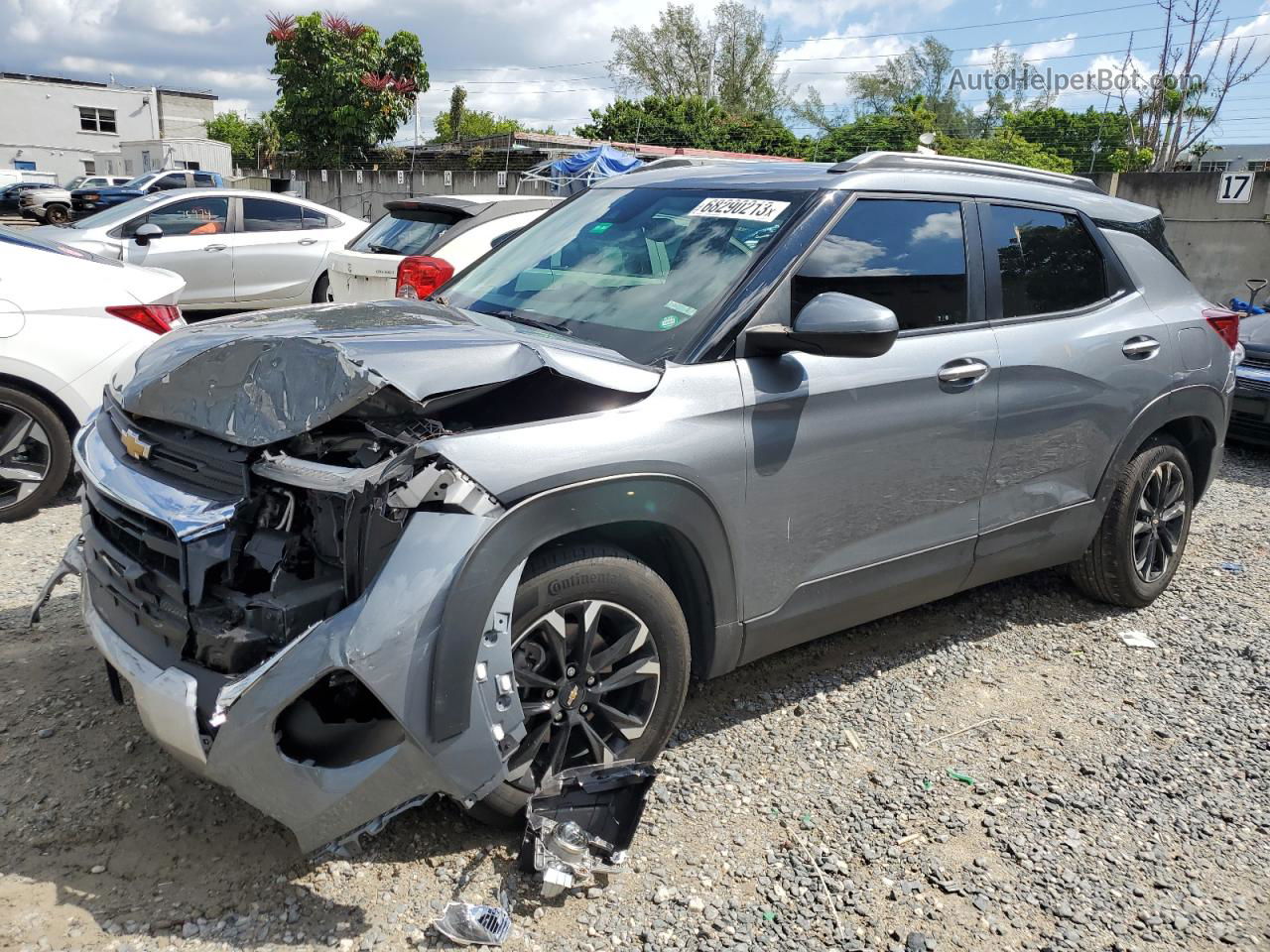 2021 Chevrolet Trailblazer Lt Серый vin: KL79MPS24MB133368