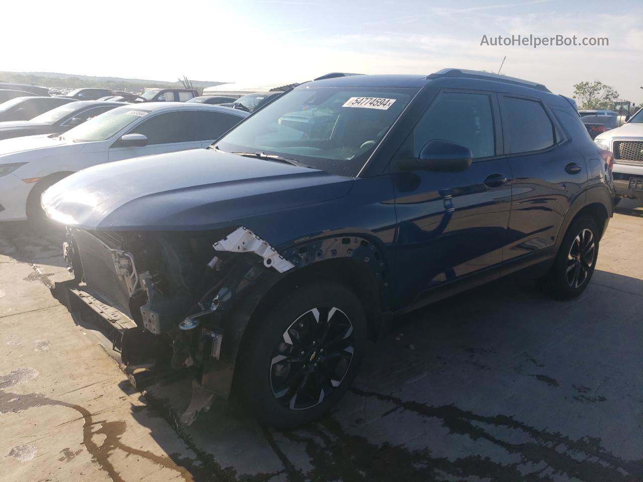 2021 Chevrolet Trailblazer Lt Blue vin: KL79MPS25MB093169