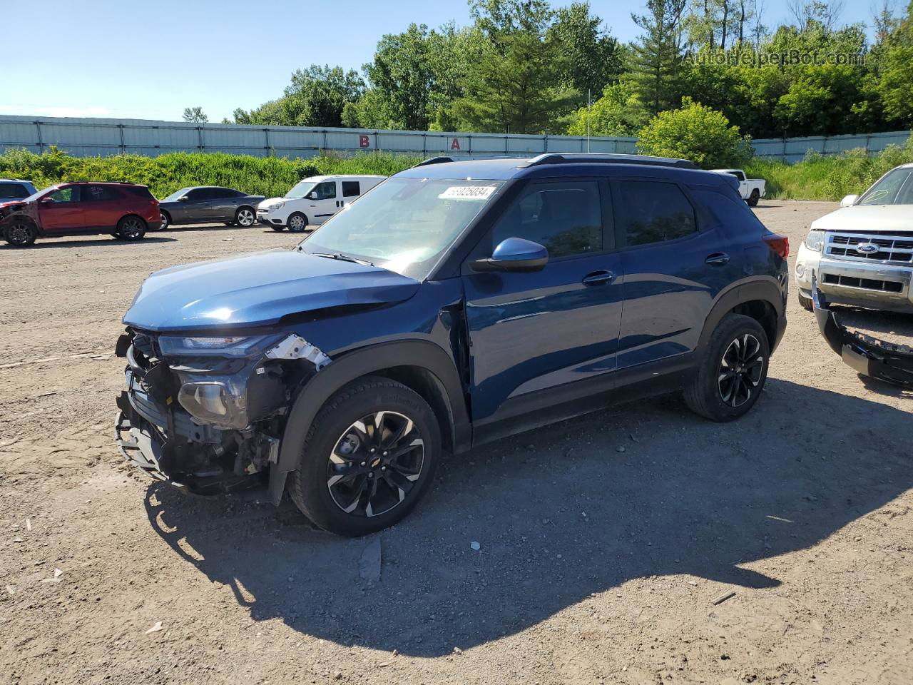 2021 Chevrolet Trailblazer Lt Blue vin: KL79MPS25MB094774