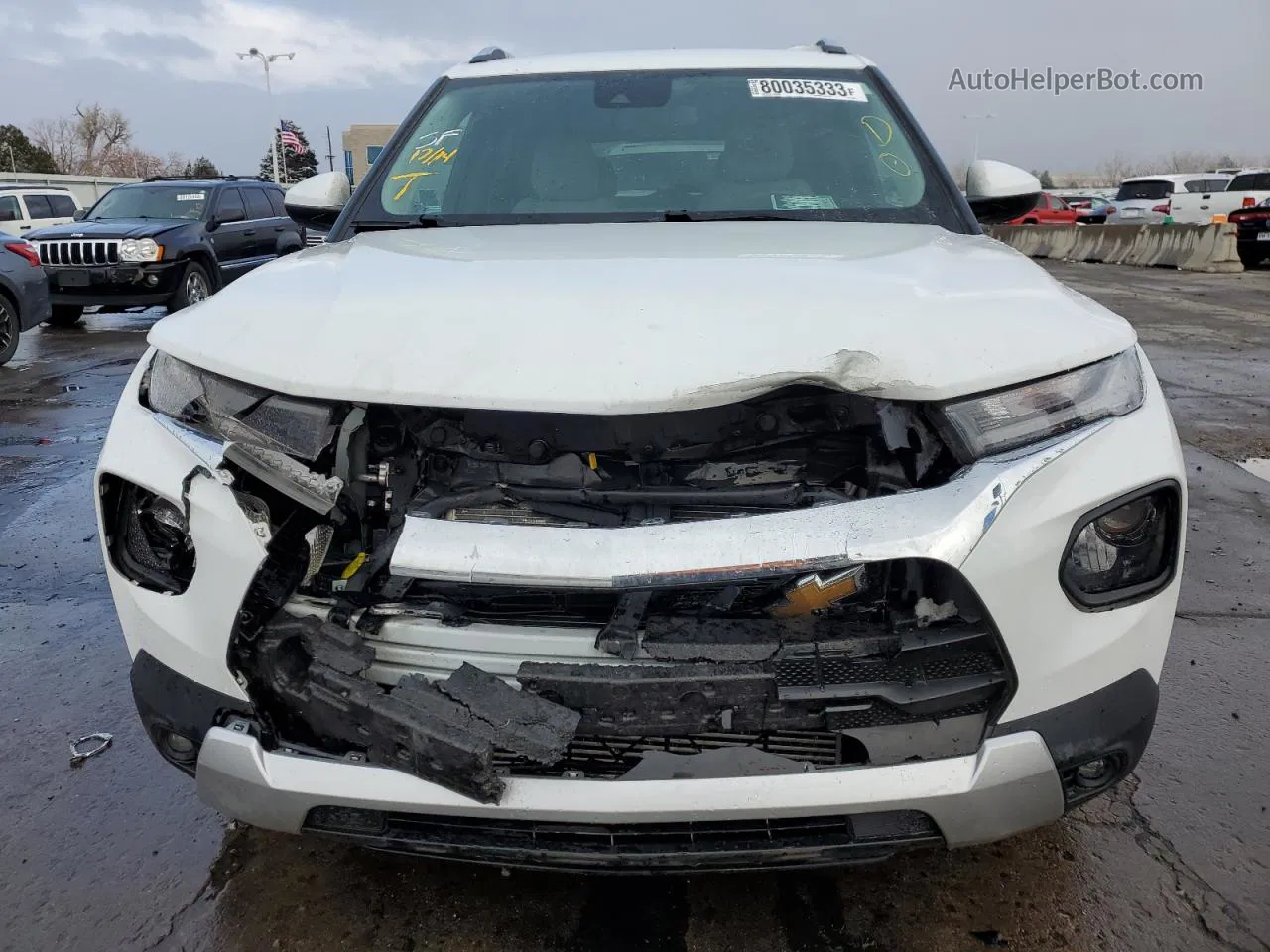 2021 Chevrolet Trailblazer Lt Белый vin: KL79MPS26MB156263