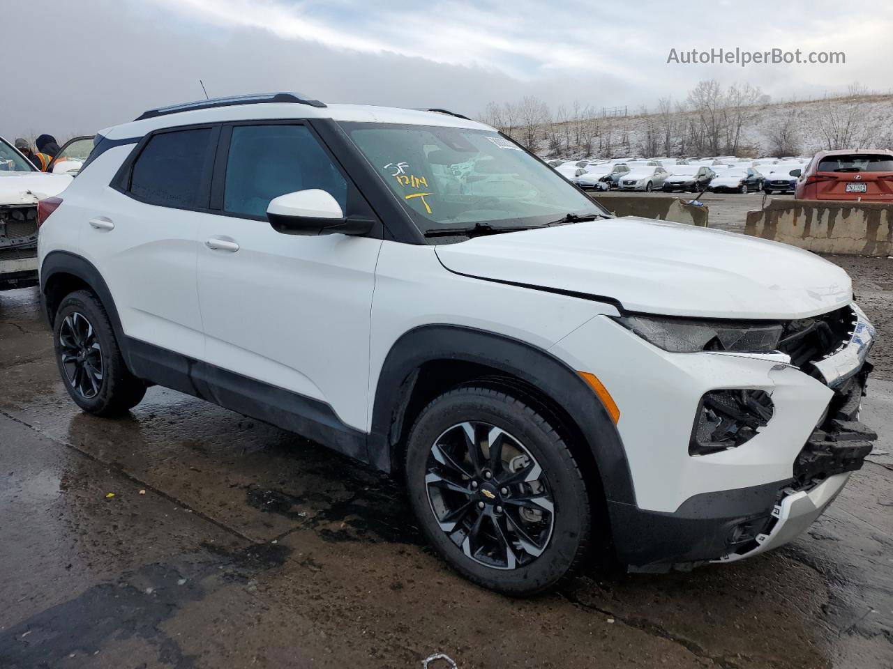 2021 Chevrolet Trailblazer Lt White vin: KL79MPS26MB156263