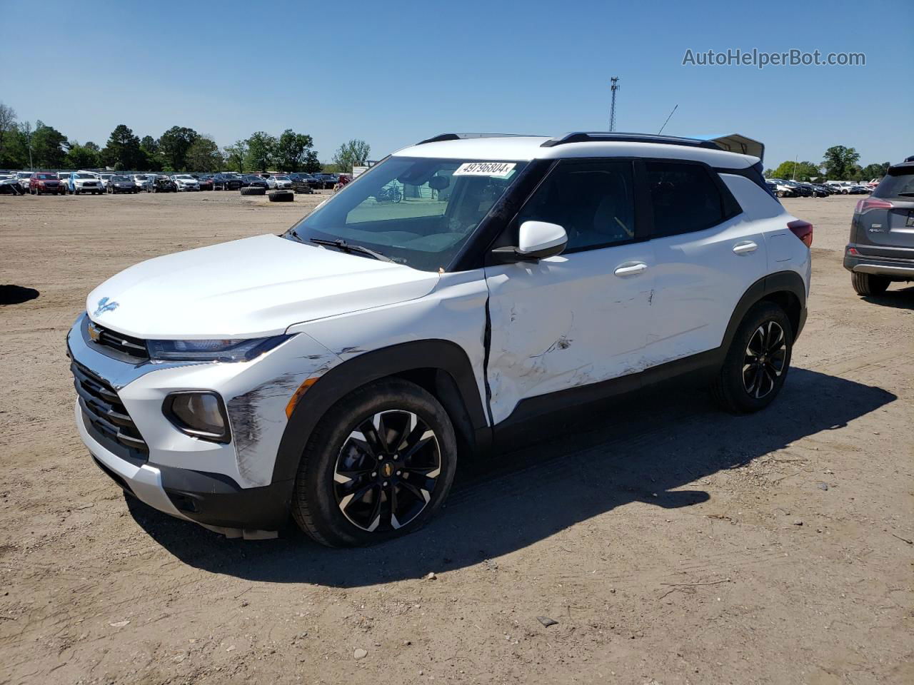 2021 Chevrolet Trailblazer Lt White vin: KL79MPS26MB156697