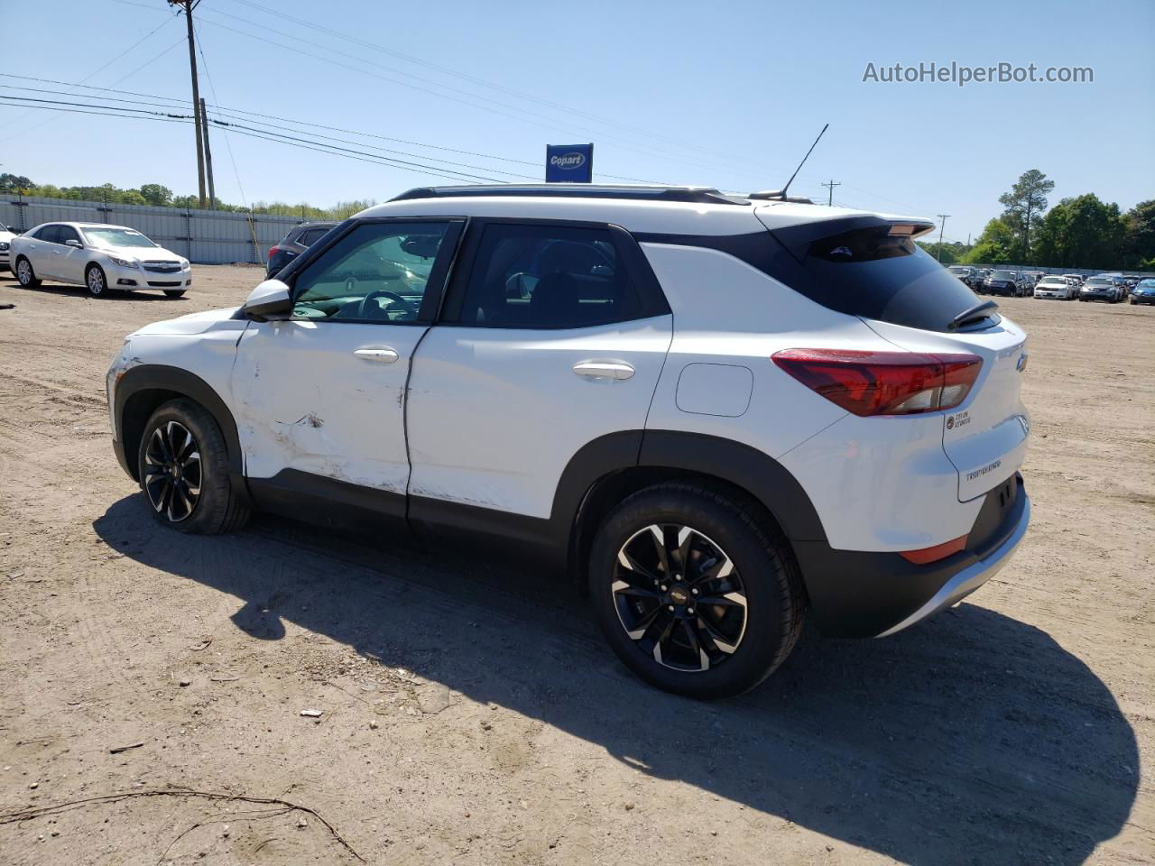 2021 Chevrolet Trailblazer Lt White vin: KL79MPS26MB156697