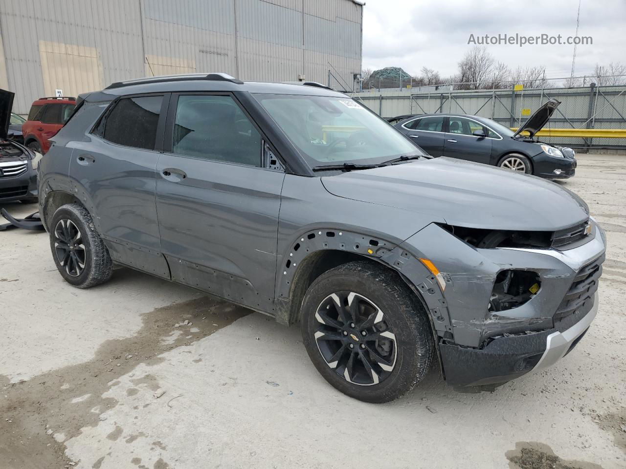 2021 Chevrolet Trailblazer Lt Серый vin: KL79MPS27MB115706