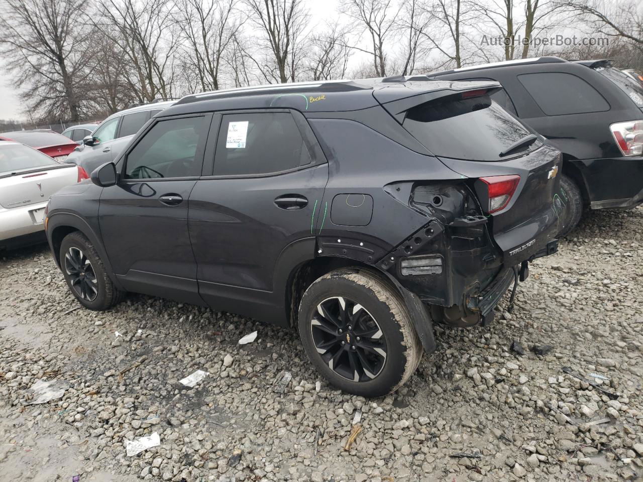 2021 Chevrolet Trailblazer Lt Черный vin: KL79MPS29MB110832