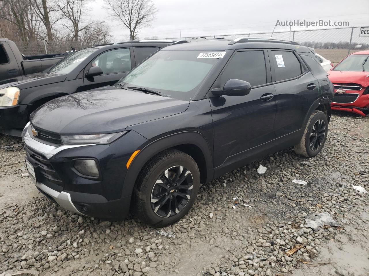 2021 Chevrolet Trailblazer Lt Черный vin: KL79MPS29MB110832