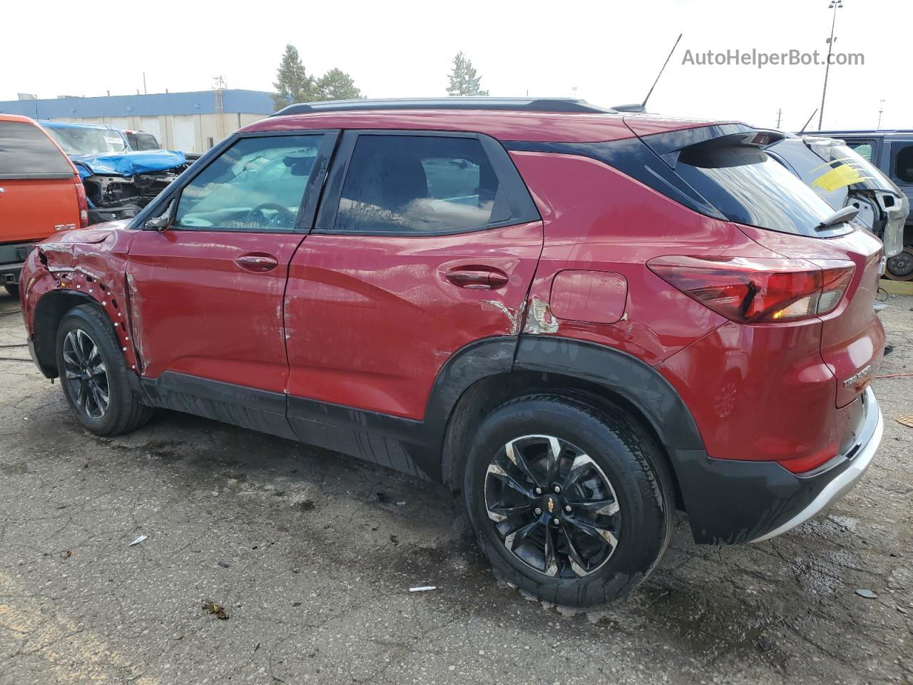 2021 Chevrolet Trailblazer Lt Burgundy vin: KL79MPSL2MB087175