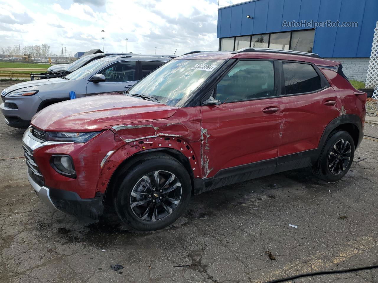 2021 Chevrolet Trailblazer Lt Бордовый vin: KL79MPSL2MB087175