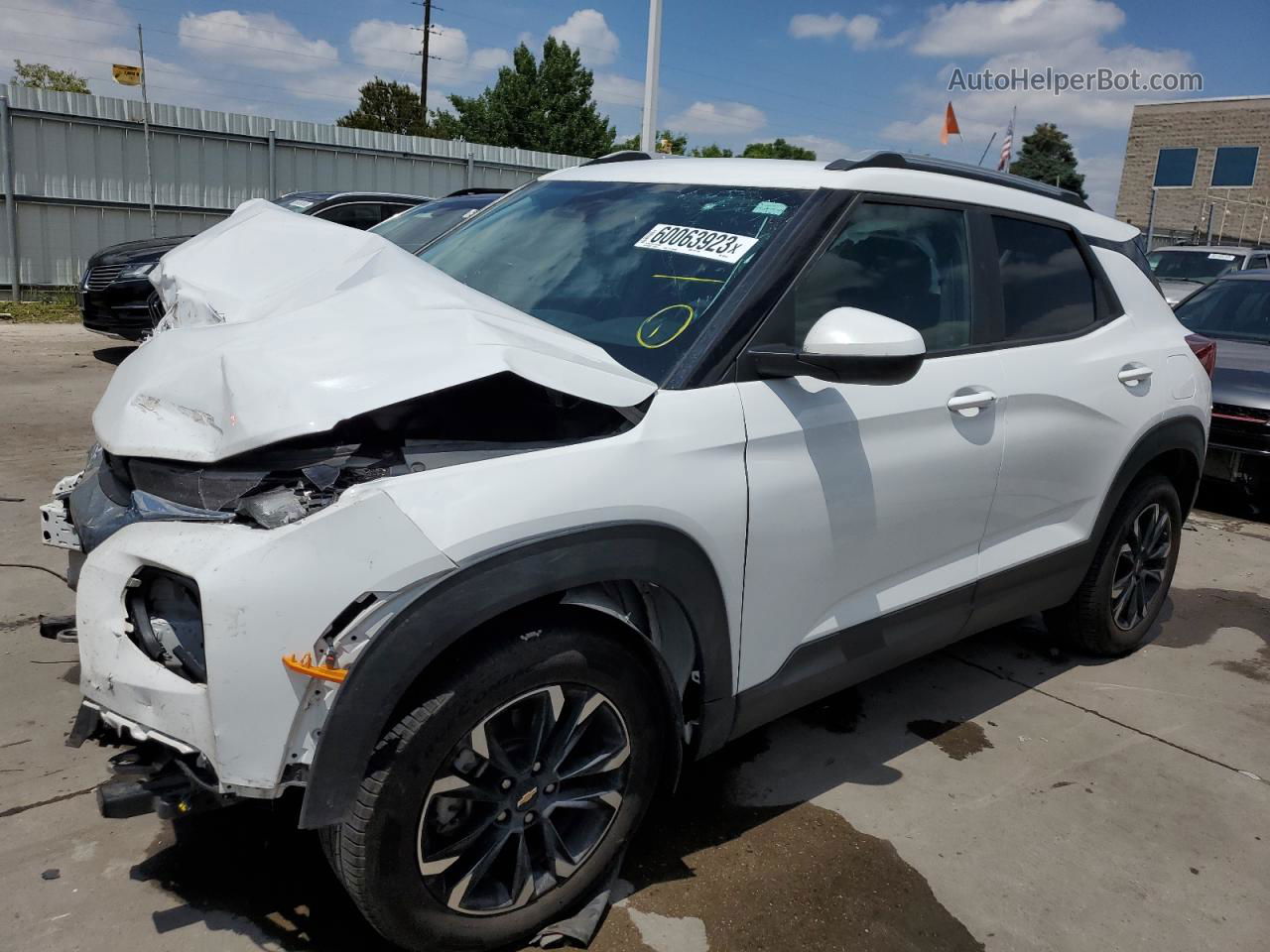 2021 Chevrolet Trailblazer Lt White vin: KL79MPSL4MB002739