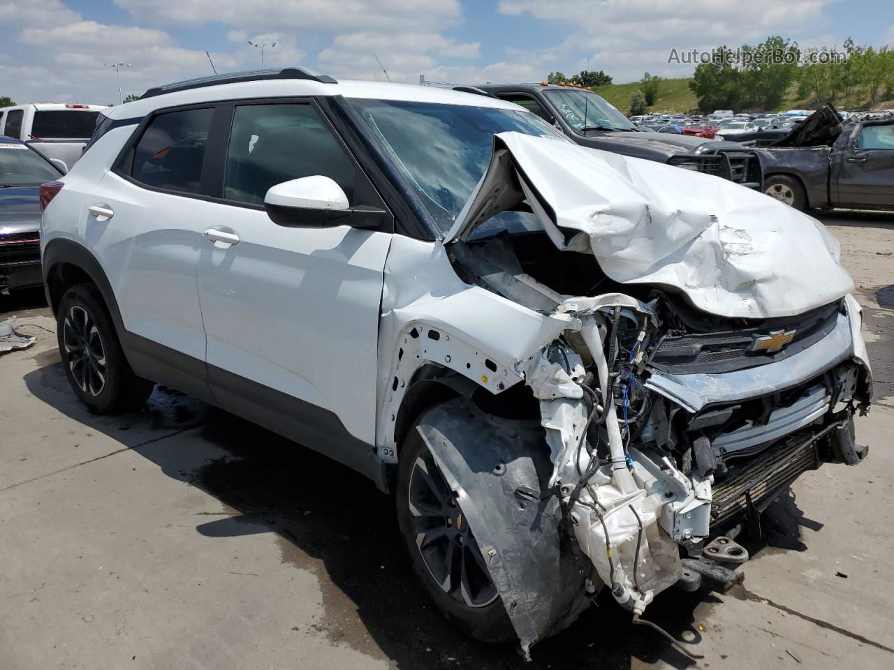 2021 Chevrolet Trailblazer Lt Белый vin: KL79MPSL4MB002739