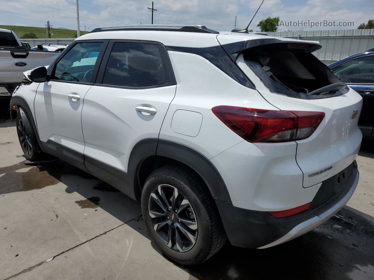 2021 Chevrolet Trailblazer Lt White vin: KL79MPSL4MB002739