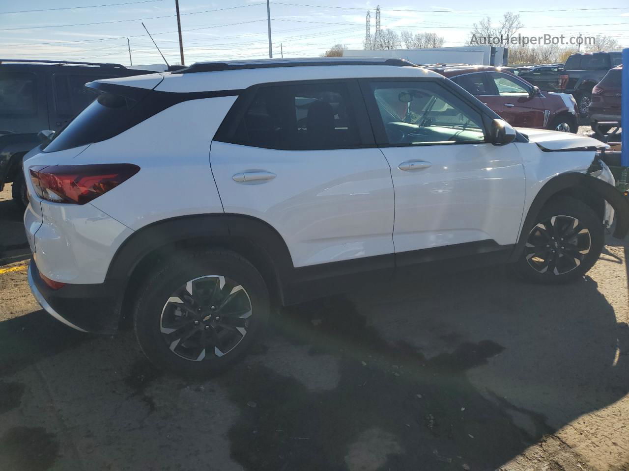 2021 Chevrolet Trailblazer Lt White vin: KL79MPSL4MB156366