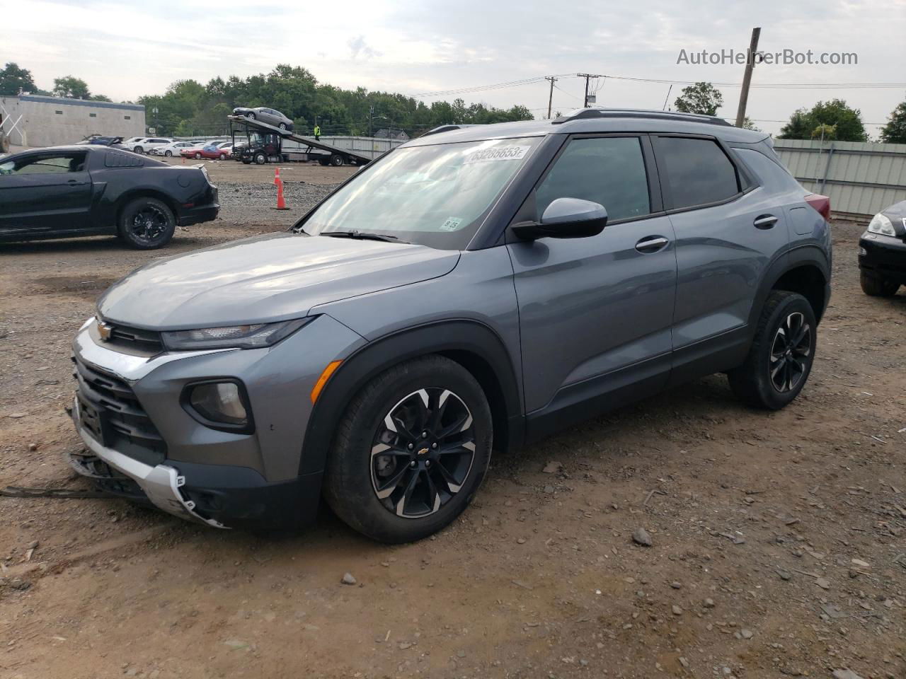 2021 Chevrolet Trailblazer Lt Серый vin: KL79MPSL6MB001737