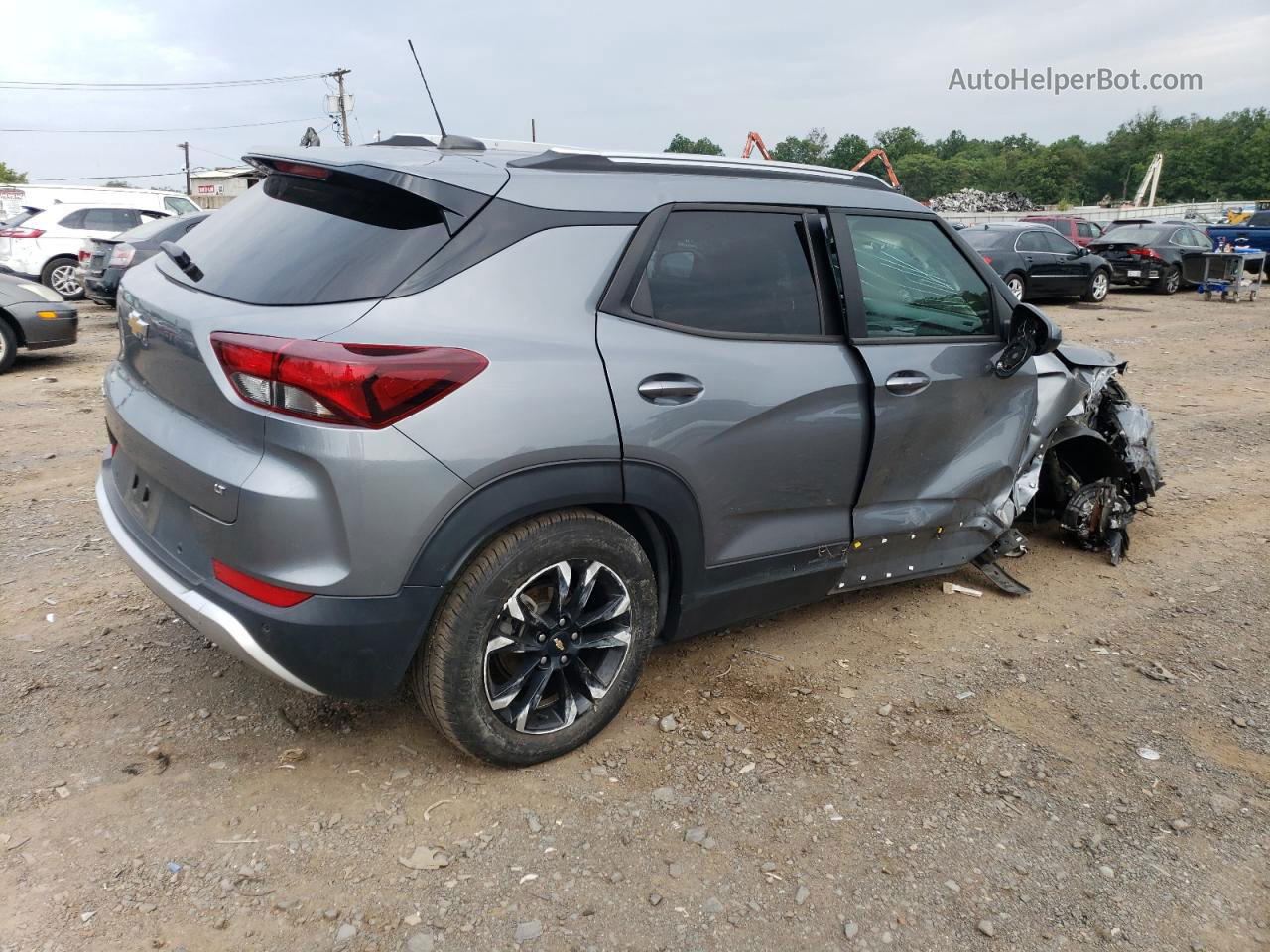 2021 Chevrolet Trailblazer Lt Серый vin: KL79MPSL6MB001737