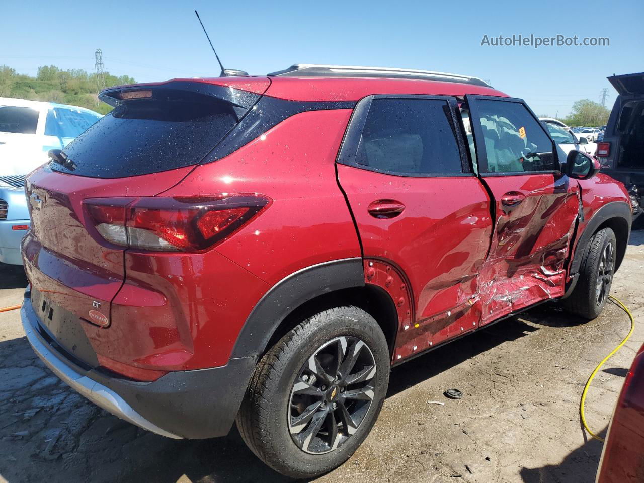 2021 Chevrolet Trailblazer Lt Красный vin: KL79MPSL6MB118086