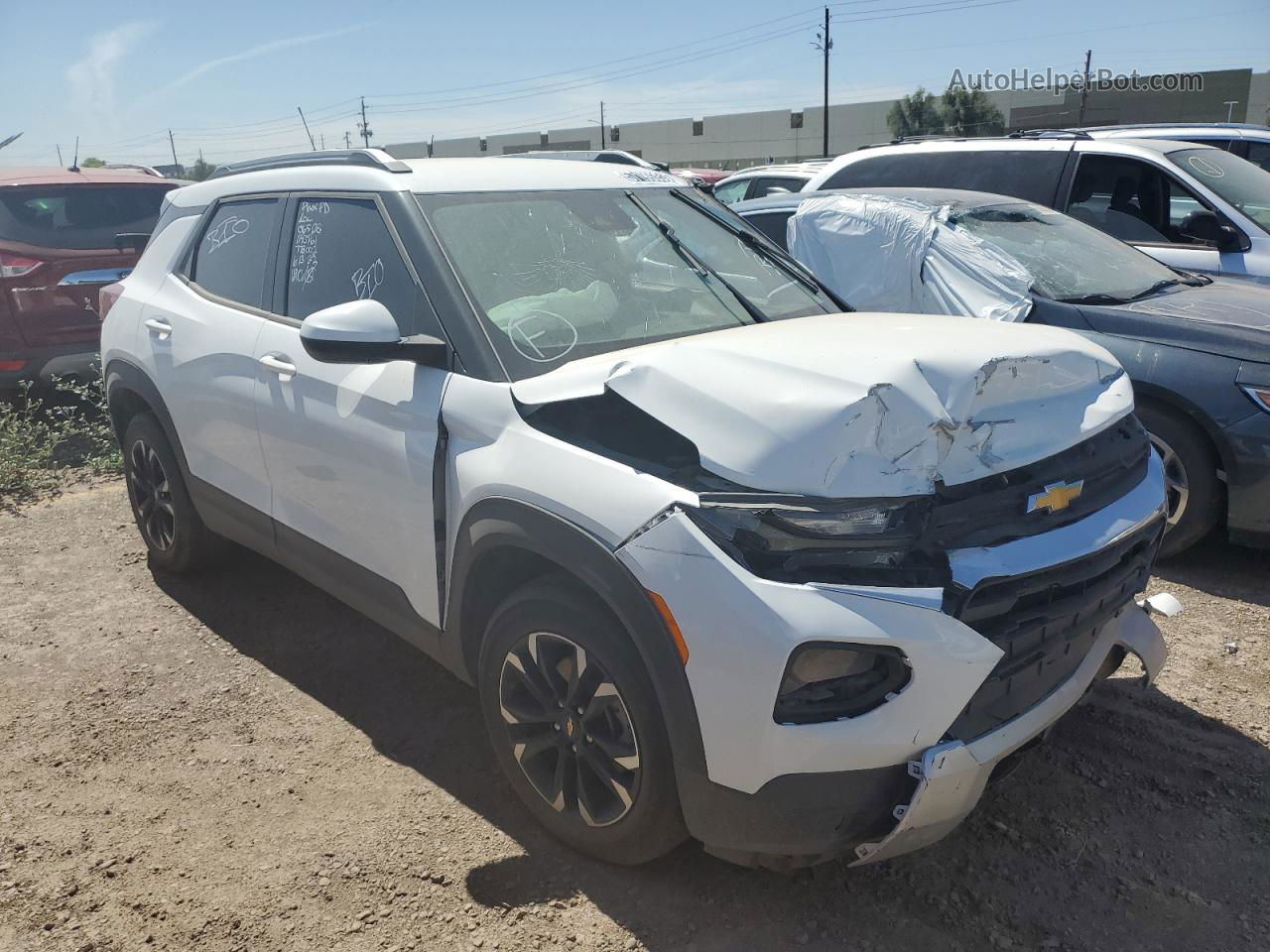 2021 Chevrolet Trailblazer Lt White vin: KL79MPSL7MB065138