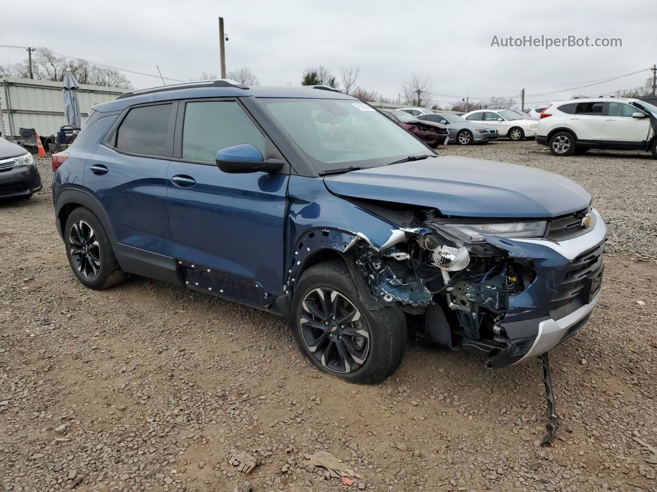 2021 Chevrolet Trailblazer Lt Blue vin: KL79MPSL7MB109980