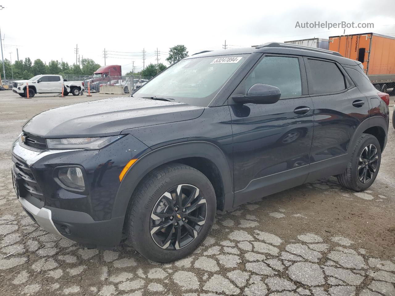 2021 Chevrolet Trailblazer Lt Синий vin: KL79MPSL8MB022475