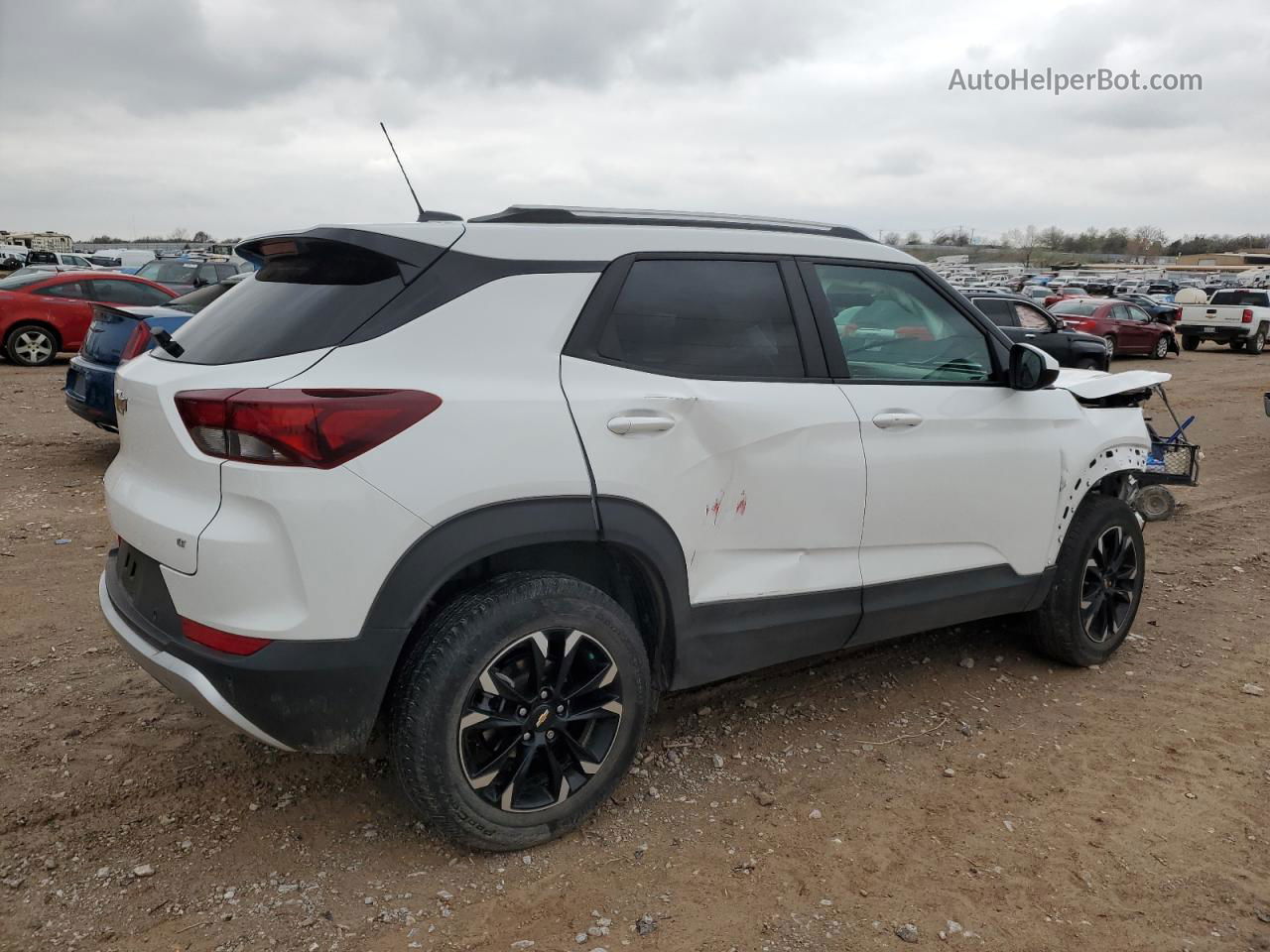 2021 Chevrolet Trailblazer Lt White vin: KL79MPSL8MB156919