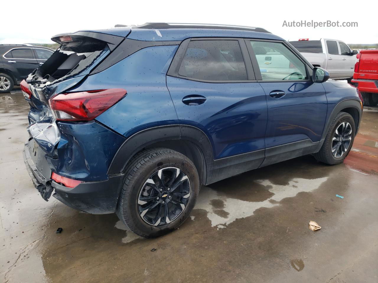 2021 Chevrolet Trailblazer Lt Синий vin: KL79MPSL9MB034277