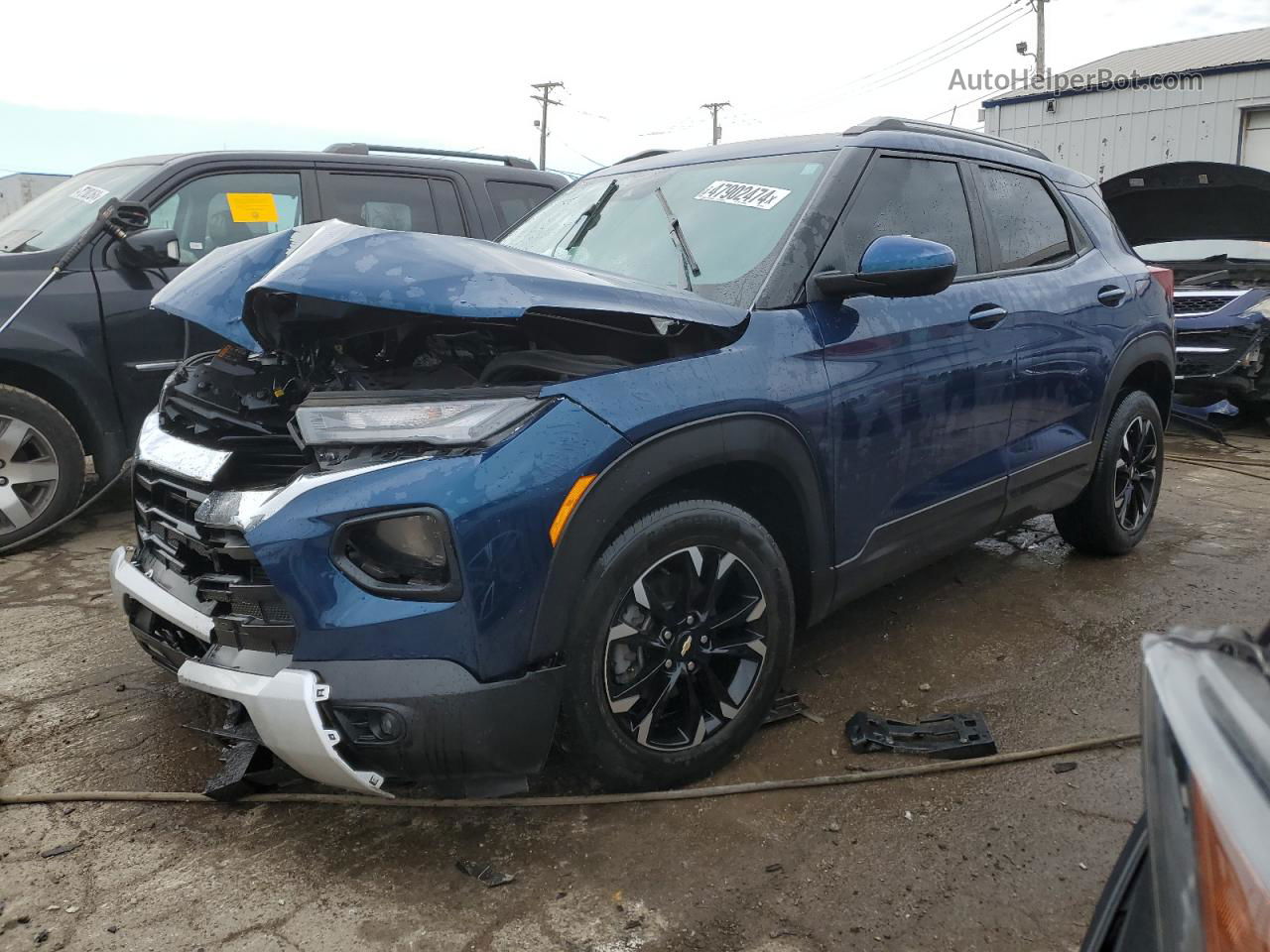 2021 Chevrolet Trailblazer Lt Синий vin: KL79MPSL9MB034618