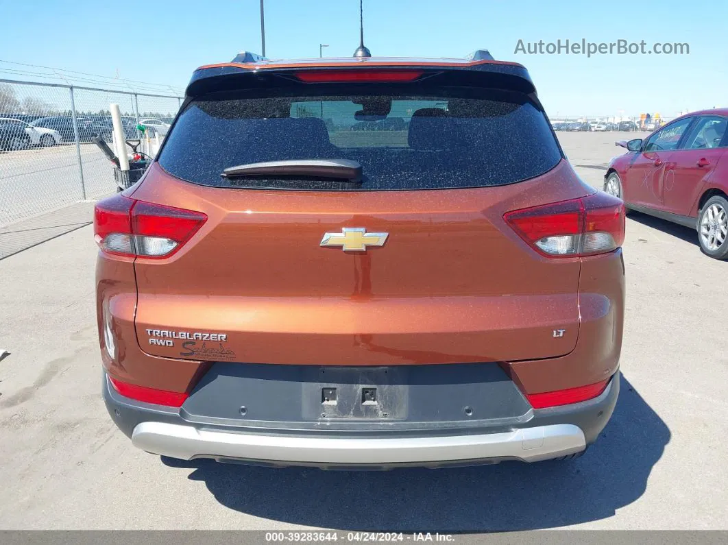 2021 Chevrolet Trailblazer Awd Lt Orange vin: KL79MRSL0MB137731