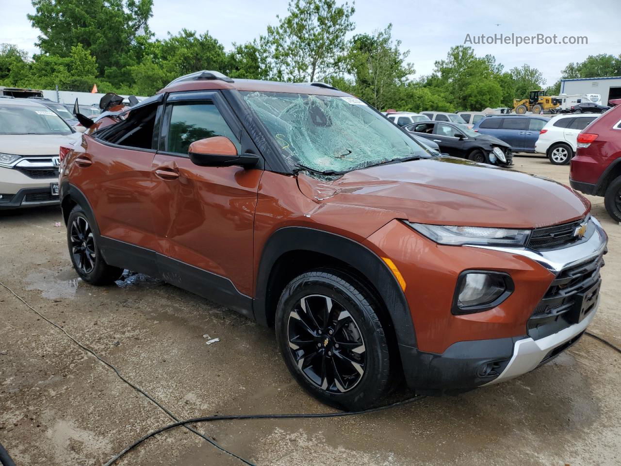 2021 Chevrolet Trailblazer Lt Brown vin: KL79MRSL1MB017047