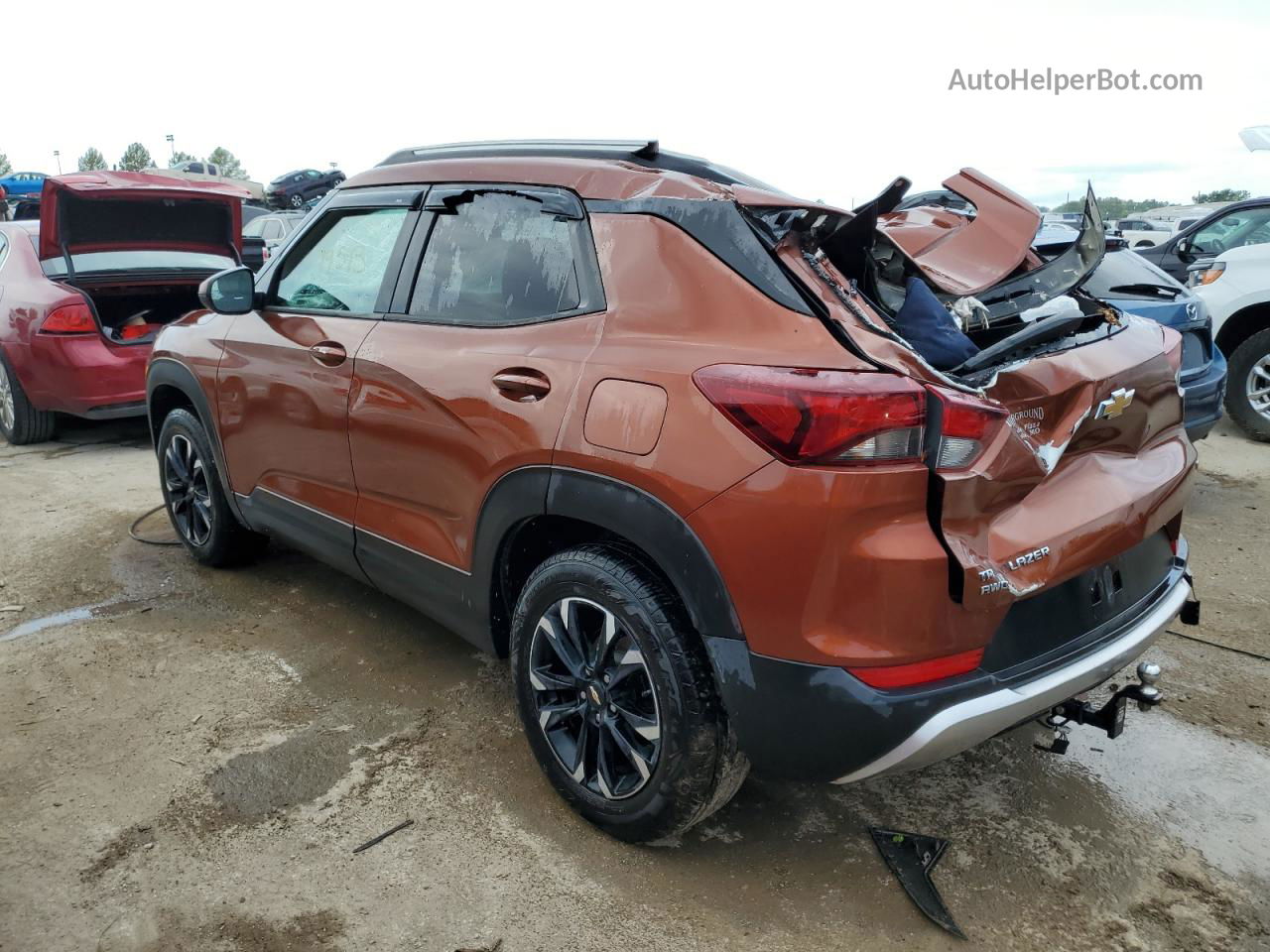 2021 Chevrolet Trailblazer Lt Коричневый vin: KL79MRSL1MB017047