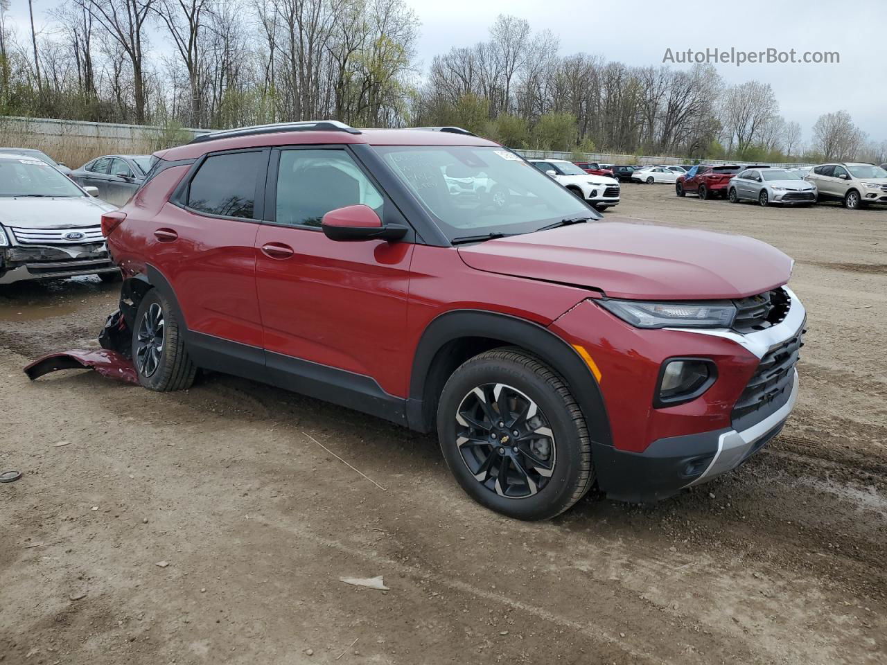 2021 Chevrolet Trailblazer Lt Red vin: KL79MRSL1MB077314