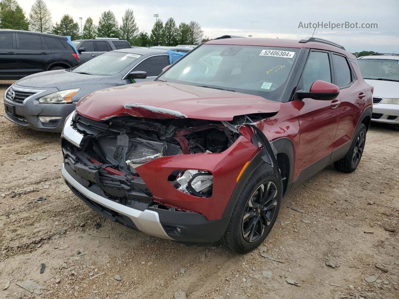 2021 Chevrolet Trailblazer Lt Red vin: KL79MRSL2MB060862