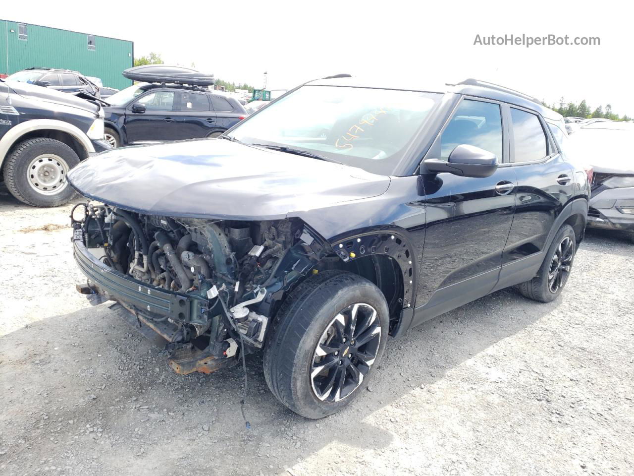 2021 Chevrolet Trailblazer Lt Черный vin: KL79MRSL3MB114427