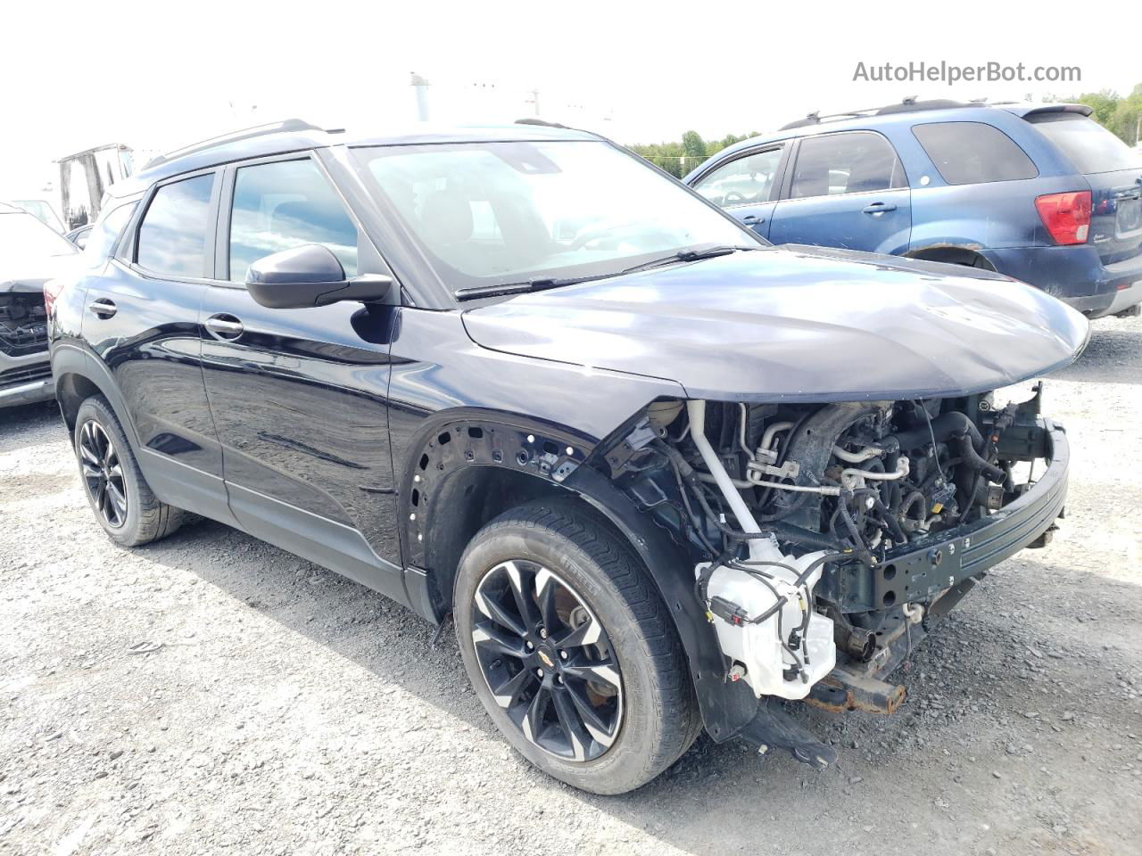 2021 Chevrolet Trailblazer Lt Черный vin: KL79MRSL3MB114427