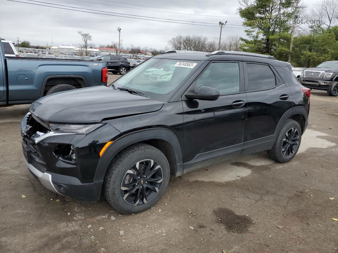 2021 Chevrolet Trailblazer Lt Black vin: KL79MRSL4MB162289