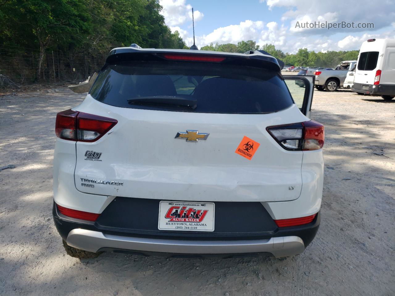 2021 Chevrolet Trailblazer Lt White vin: KL79MRSL4MB163961