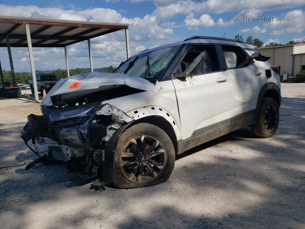 2021 Chevrolet Trailblazer Lt White vin: KL79MRSL4MB163961