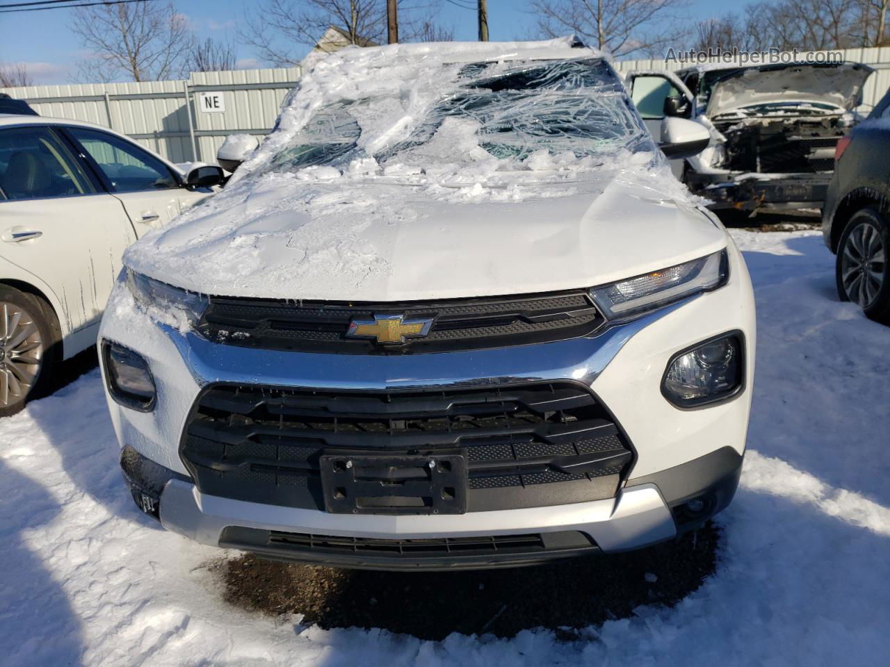 2021 Chevrolet Trailblazer Lt White vin: KL79MRSL5MB006049