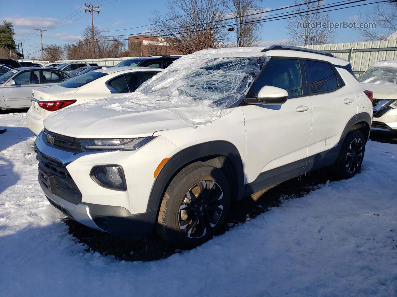 2021 Chevrolet Trailblazer Lt White vin: KL79MRSL5MB006049