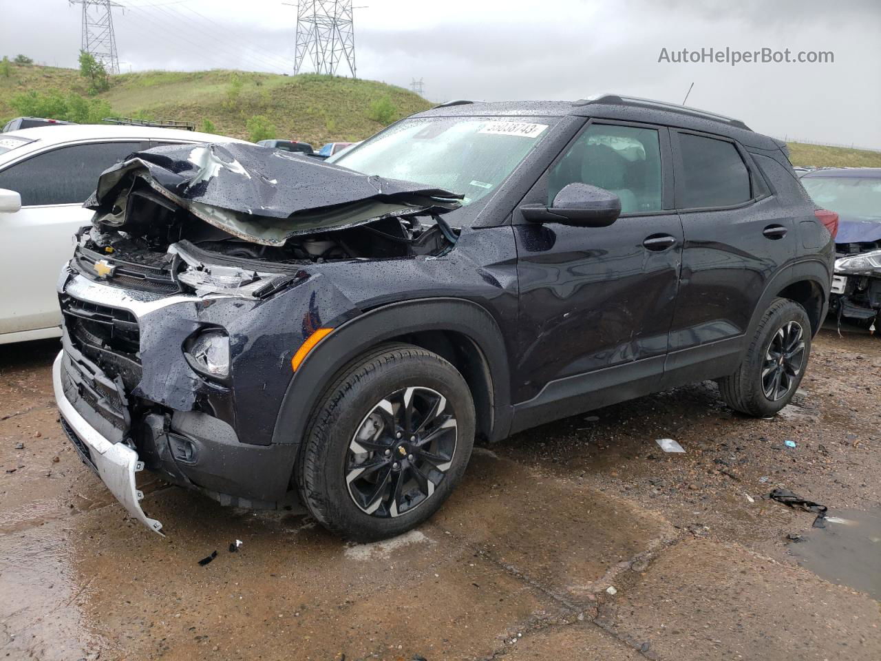 2021 Chevrolet Trailblazer Lt Black vin: KL79MRSL6MB009963