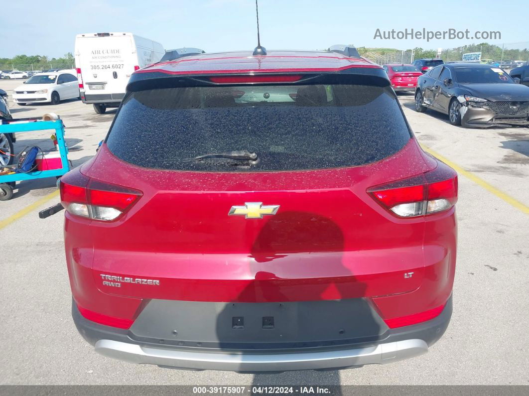 2021 Chevrolet Trailblazer Awd Lt Red vin: KL79MRSL6MB115779