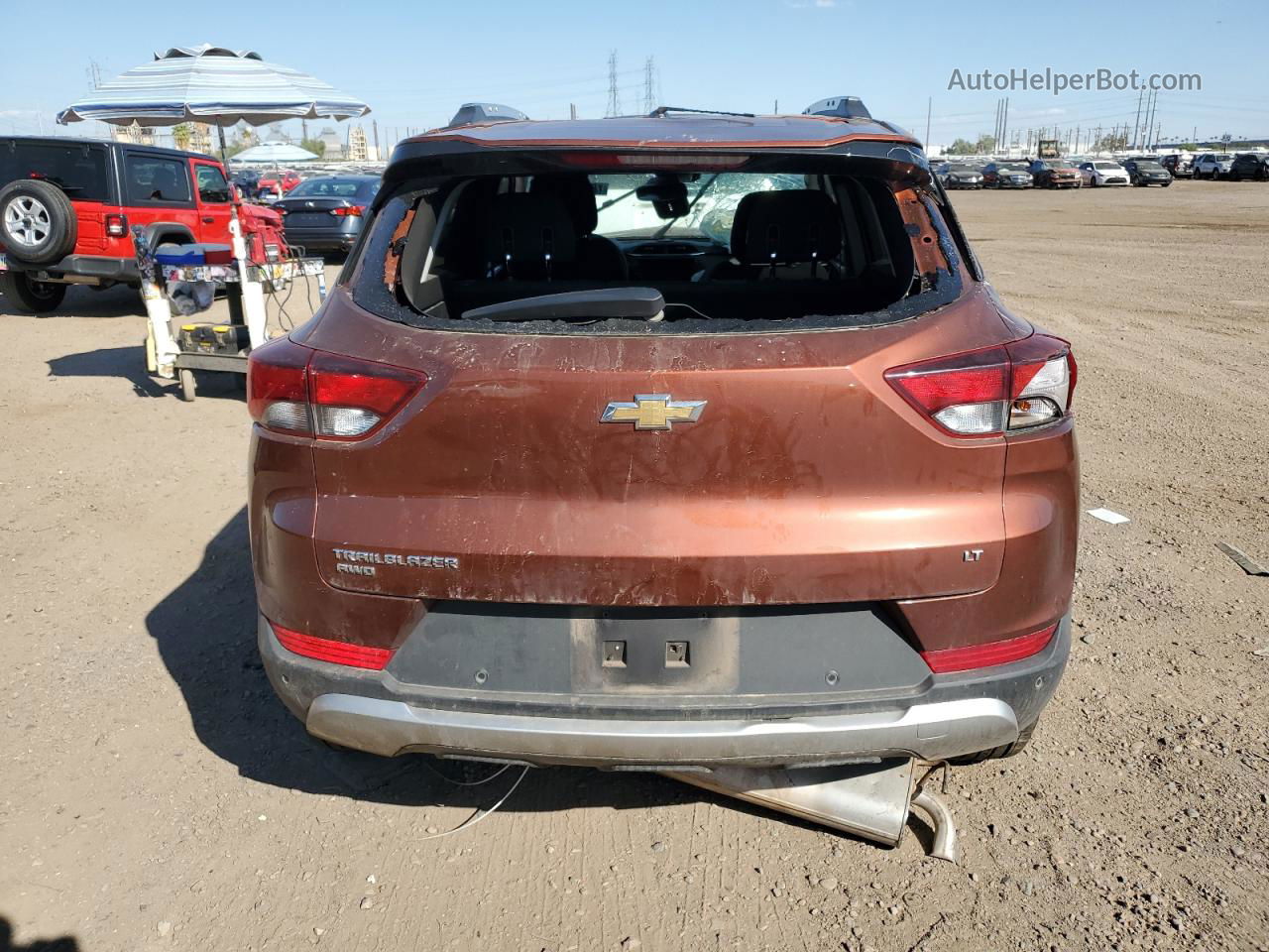 2021 Chevrolet Trailblazer Lt Orange vin: KL79MRSL6MB149687