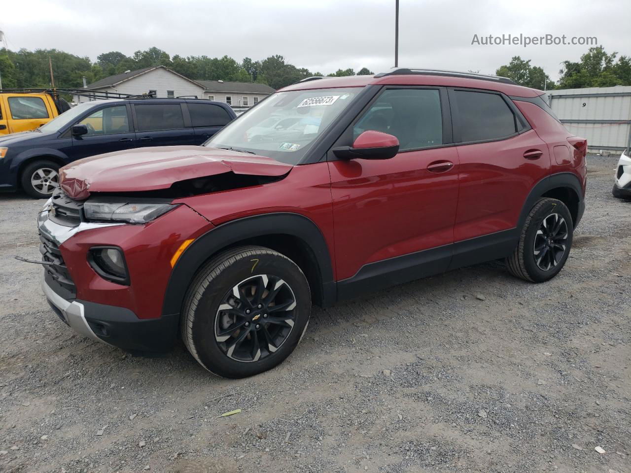 2021 Chevrolet Trailblazer Lt Maroon vin: KL79MRSL7MB069864