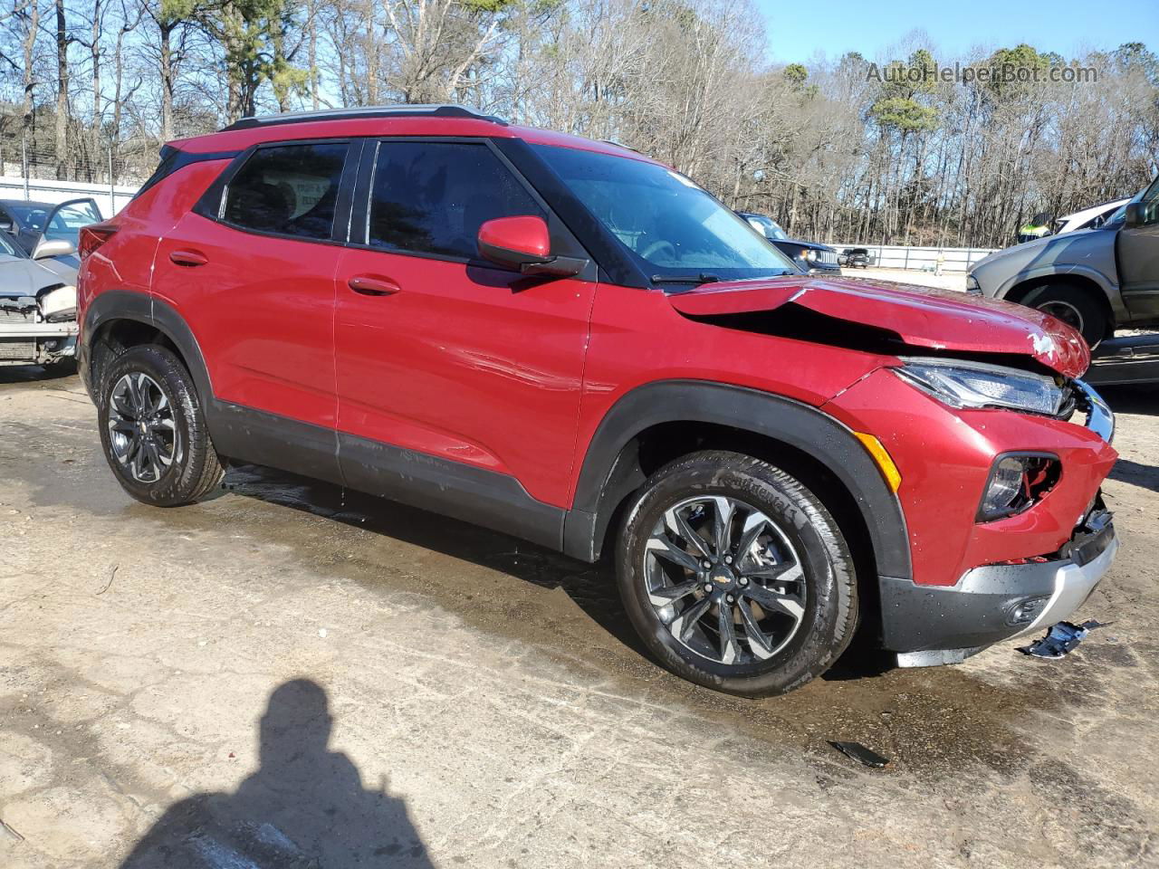 2021 Chevrolet Trailblazer Lt Red vin: KL79MRSL7MB144224