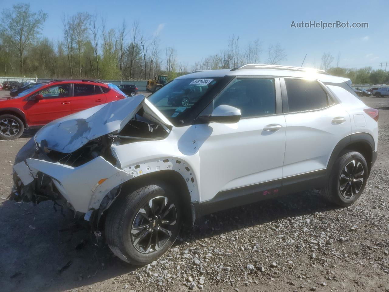 2021 Chevrolet Trailblazer Lt White vin: KL79MRSL7MB173626