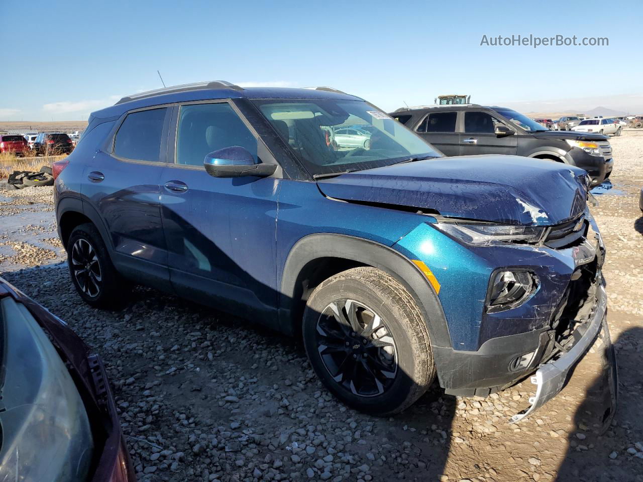 2021 Chevrolet Trailblazer Lt Blue vin: KL79MRSLXMB043324