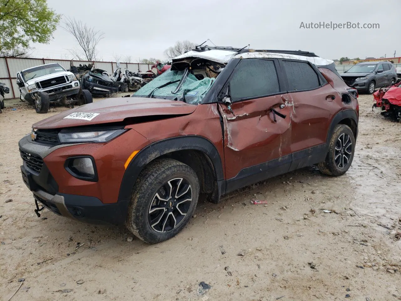 2021 Chevrolet Trailblazer Activ Коричневый vin: KL79MSSL0MB117521