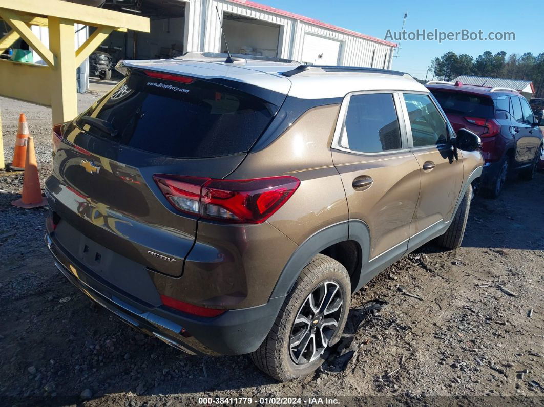 2021 Chevrolet Trailblazer Awd Activ Коричневый vin: KL79MSSL2MB074882