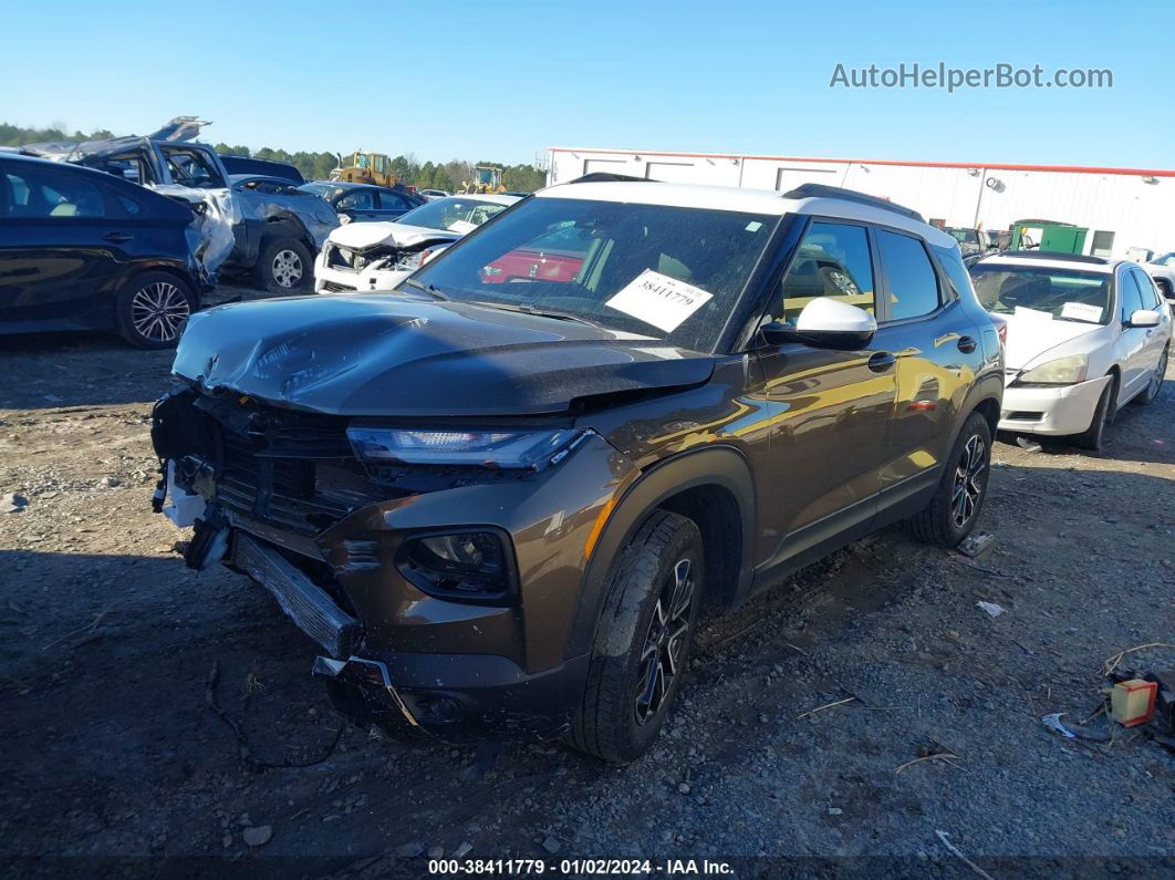 2021 Chevrolet Trailblazer Awd Activ Brown vin: KL79MSSL2MB074882