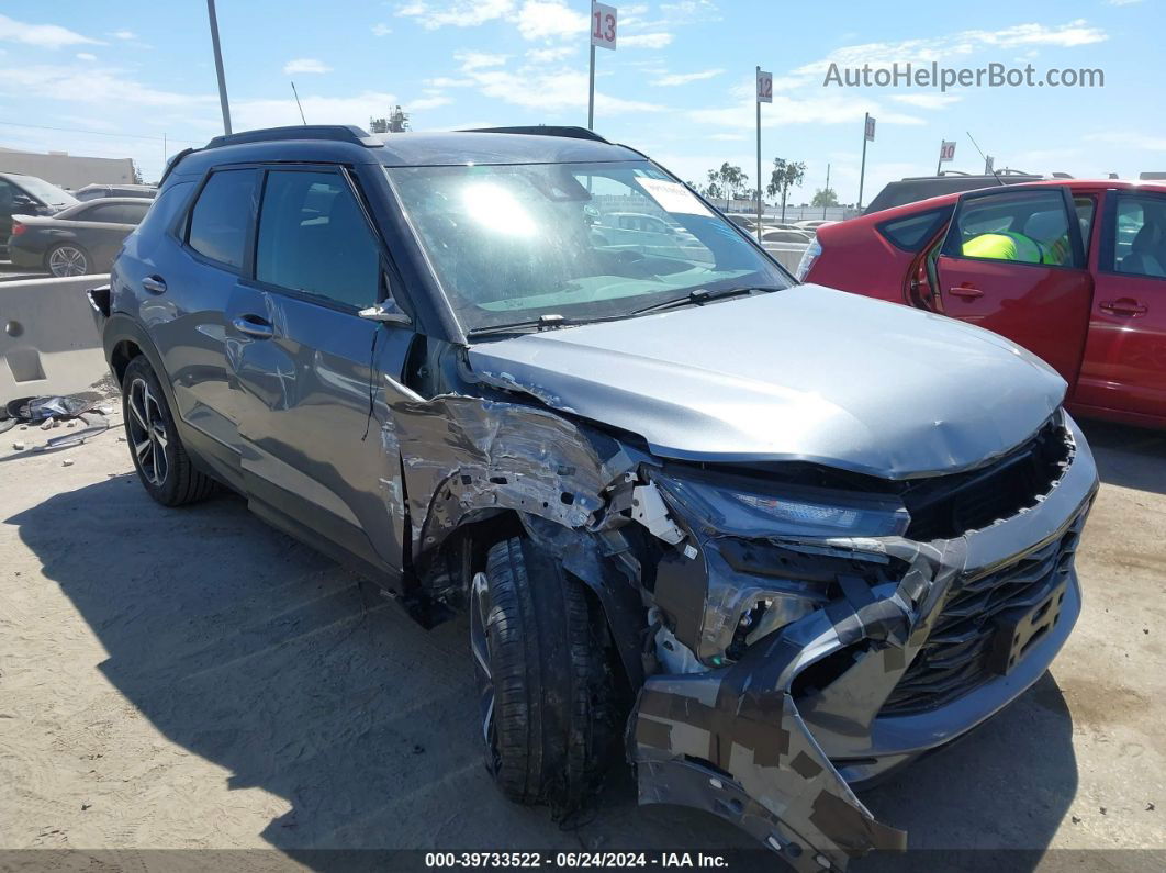 2021 Chevrolet Trailblazer Fwd Rs Gray vin: KL79MTSL0MB163176