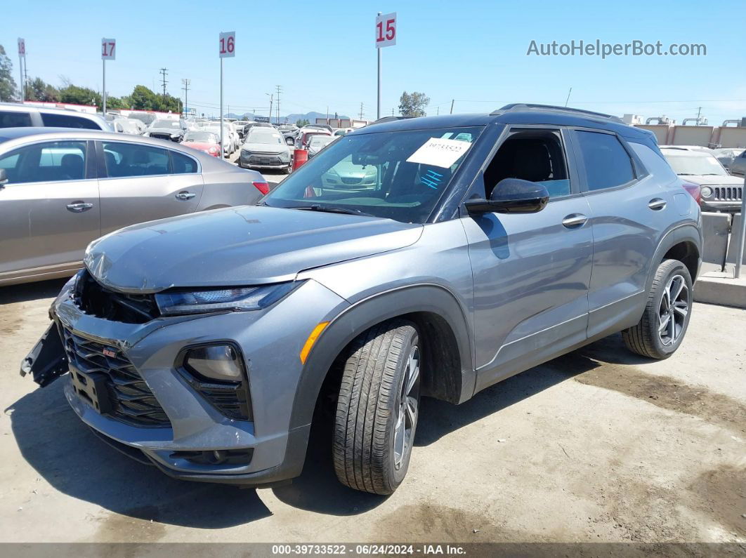 2021 Chevrolet Trailblazer Fwd Rs Gray vin: KL79MTSL0MB163176