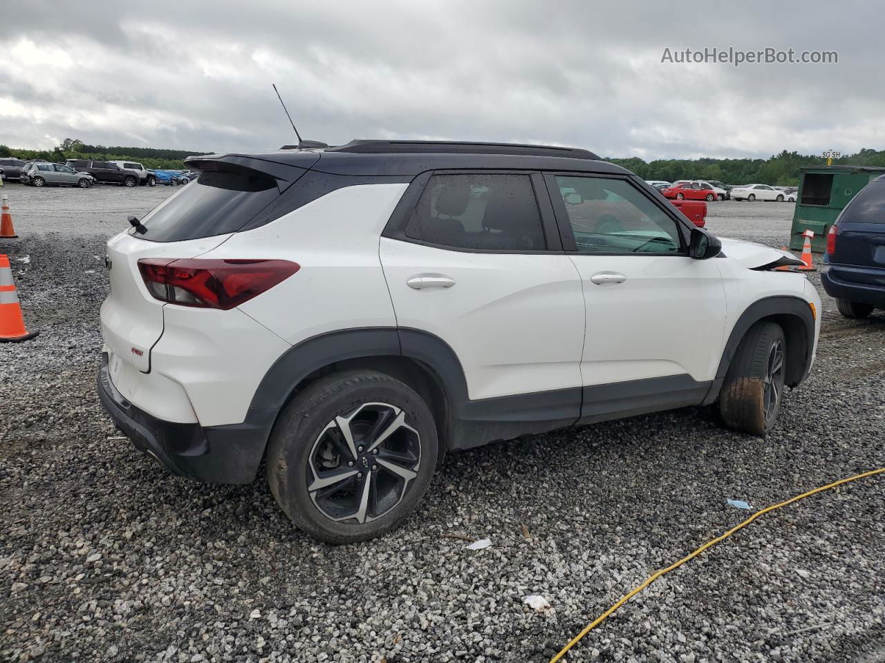 2021 Chevrolet Trailblazer Rs White vin: KL79MTSL1MB081795